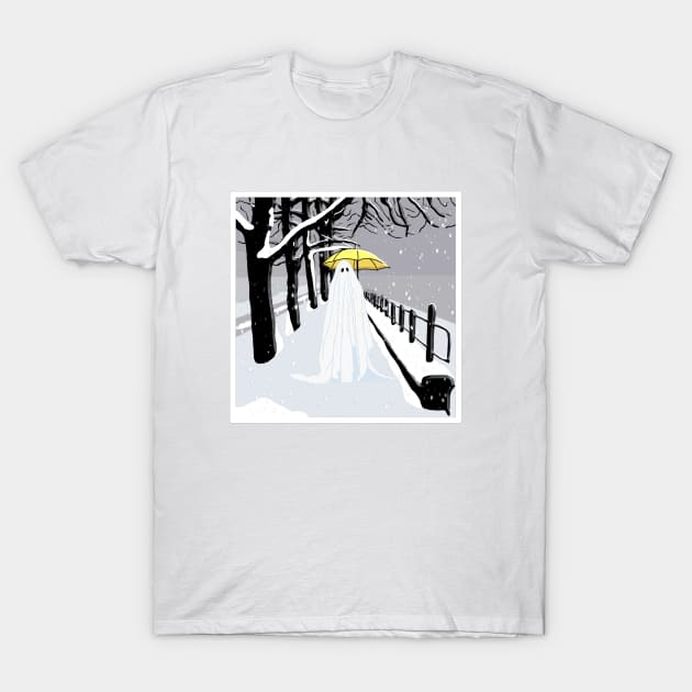 Winter Ghost T-Shirt by Nerdpins